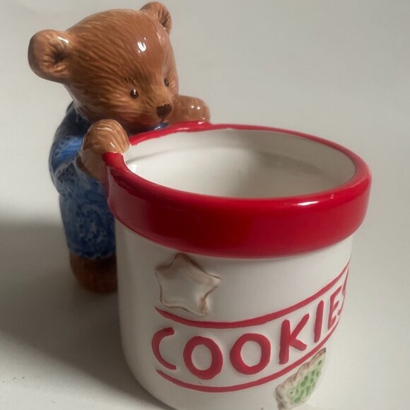 Teddy Bear Cookie Jar Mini Canister - Picture 1 of 9